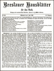 Breslauer Hausbl&auml;tter f&uuml;r das Volk. Jg. 4, Nr. 53 (1866)