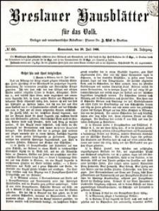 Breslauer Hausbl&auml;tter f&uuml;r das Volk. Jg. 4, Nr. 60 (1866)
