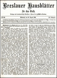 Breslauer Hausbl&auml;tter f&uuml;r das Volk. Jg. 4, Nr. 69 (1866)