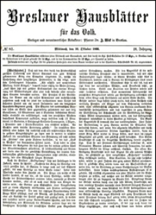 Breslauer Hausbl&auml;tter f&uuml;r das Volk. Jg. 4, Nr. 81 (1866)