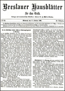 Breslauer Hausbl&auml;tter f&uuml;r das Volk. Jg. 4, Nr. 83 (1866)