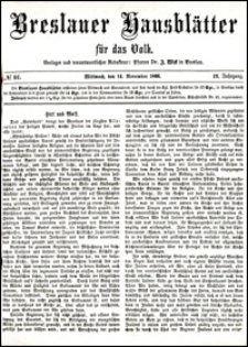 Breslauer Hausbl&auml;tter f&uuml;r das Volk. Jg. 4, Nr. 91 (1866)