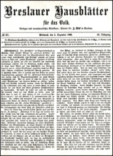 Breslauer Hausbl&auml;tter f&uuml;r das Volk. Jg. 4, Nr. 97 (1866)