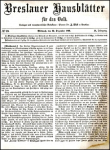 Breslauer Hausbl&auml;tter f&uuml;r das Volk. Jg. 4, Nr. 99 (1866)
