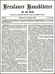 Breslauer Hausbl&auml;tter f&uuml;r das Volk. Jg. 4, Nr. 101 (1866)