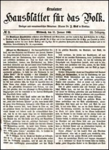 Breslauer Hausblätter für das Volk. Jg. 3, Nr. 3 (1865)