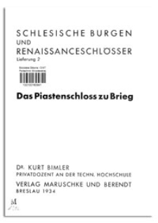 Das Piastenschloss zu Brieg