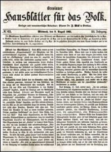 Breslauer Hausblätter für das Volk. Jg. 3, Nr. 63 (1865)