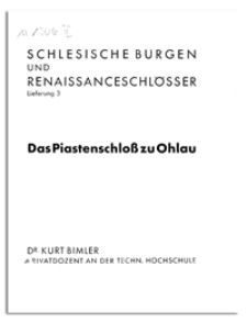 Das Piastenschloss zu Ohlau