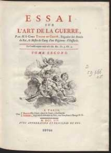 Essai Sur L’Art De La Guerre [….]. T. 2