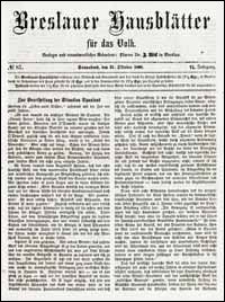 Breslauer Hausbl&auml;tter f&uuml;r das Volk. Jg. 6, Nr. 87 (1868) + Beilage