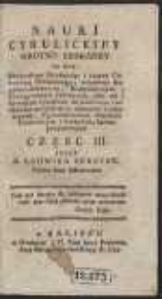 Nauki Cyrulickiey Kr&oacute;tko Zebraney [&hellip;] Część III [&hellip;]