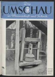 Die Umschau : Wochenschschrift über die Fortschritte in Wissenschaft und Technik. 45. Jahrgang, 1941, Heft 32