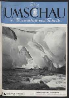 Die Umschau : Wochenschschrift über die Fortschritte in Wissenschaft und Technik. 45. Jahrgang, 1941, Heft 33