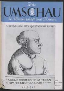 Die Umschau : Wochenschschrift über die Fortschritte in Wissenschaft und Technik. 45. Jahrgang, 1941, Heft 39