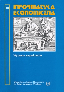 Prace Naukowe Akademii Ekonomicznej im. Oskara Langego we Wrocławiu, 2007, Nr 1150