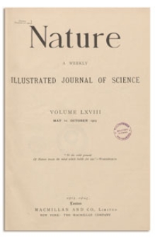 Nature : a Weekly Illustrated Journal of Science. Volume 68, 1903 August 13, [No. 1763]