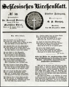 Schlesisches Kirchenblatt. Jg. 5, Nr. 52 (1839)