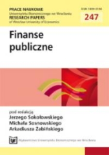 Równowaga finansów publicznych w warunkach repartycyjnego systemu emerytalnego