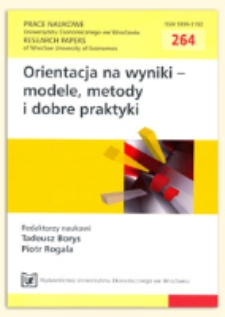 Wynik procesów z perspektywy dojrzałości procesowej organizacji zorientowanych na jakość