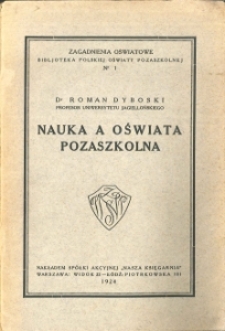 Nauka a oświata pozaszkolna