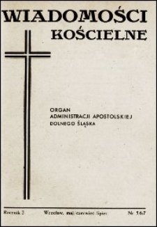 Wiadomości Kościelne. R. 2, 1947, nr 5-7