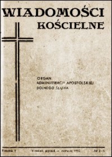 Wiadomości Kościelne. R. 5, 1950, nr 1-6