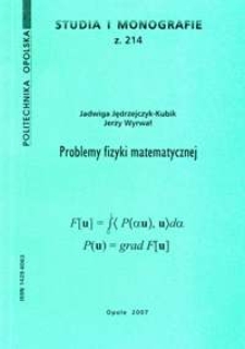 Problemy fizyki matematycznej