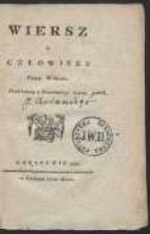 Wiersz o człowieku [&hellip;]