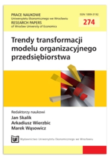 Model zarządzania procesami odnowy przedsiębiorstw - w kierunku organizacyjnego uczenia się