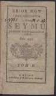 Zbior mow i pism niektorych w czasie seymu stanow skonfederowanych roku 1788. T. 2