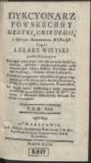 Dykcyonarz Powszechny Medyki, Chirurgii, i Sztuki Hodowania Bydląt Czyli Lekarz Wieyski Zawieraiący Rozciągłe wiadomości wszystkich części sztuki Lekarskiey [...]. T. 8 [Win-Zyw]