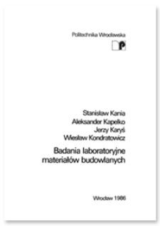 Badania laboratoryjne materiałów budowlanych