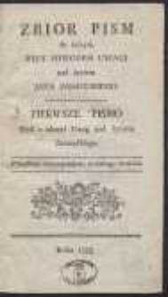 Zbior Pism do kt&oacute;rych Były Powodem Uwagi nad życiem Jana Zamoyskiego. Pismo 1-[3]