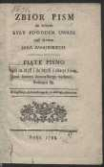 Zbior Pism do kt&oacute;rych Były Powodem Uwagi nad życiem Jana Zamoyskiego. Pismo 5: Myśl na Myśl i do Myśli z okazyi Uwag, nad życiem Zamoyskiego wydaney stosuiąca się