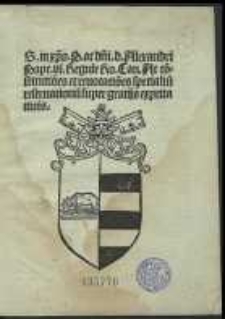 Regulae cancellariae (27 VIII 1492, 8 VIII 1495, 18 I 1495/6, 26 I 1495/6)