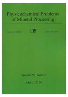 Physicochemical Problems of Mineral Processing. Vol. 50, 2014, Issue 2