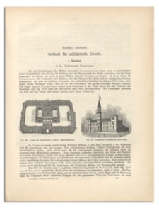 Grundriss-Vorbilder von Gebäuden fur militarische Zwecke