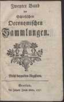 Zweyter Band der Schlesischen Oeconomischen Sammlungen […]. [St. 9-16]