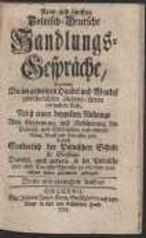 Neun und Funffzig Polnisch-Deutsche Handlungs-Gespräche […]. Dritte und vermehrte Auflage