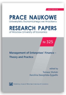 Financial liquidity and profitability of family farms − interdependence dilemma