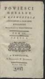 Powiesci Moralne [&hellip;]. T. 3
