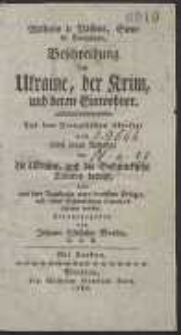 Beschreibung der Ukraine, der Krim und deren Einwohner