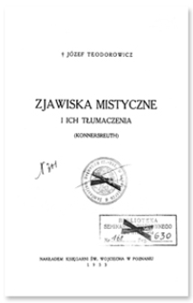 Zjawiska mistyczne i ich tłumaczenia : (Konnersreuth)