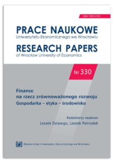 Efektywność ekonomiczna przedsięwzięć inwestycyjnych z zakresu energetyki odnawialnej jako czynnik zrównoważonego rozwoju.