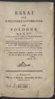 Essai Sur L'Histoire Littéraire De Pologne […]