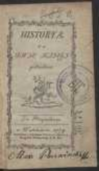 Historya Na Dwie Księgi podzielona