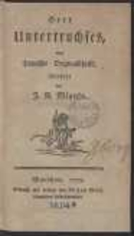 Herr Untertruchses : eine Polnische Originalschrift […]