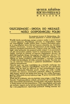 Praca szkolna : dodatek miesięczny do Głosu Nauczycielskiego, poświęcony sprawom pedagogiczno-dydaktycznym w związku z praktyką szkolną, Rok XII, nr 2