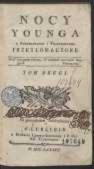 Nocy Younga z Angielskiego i Francuskiego Przetłomaczone. T. 2